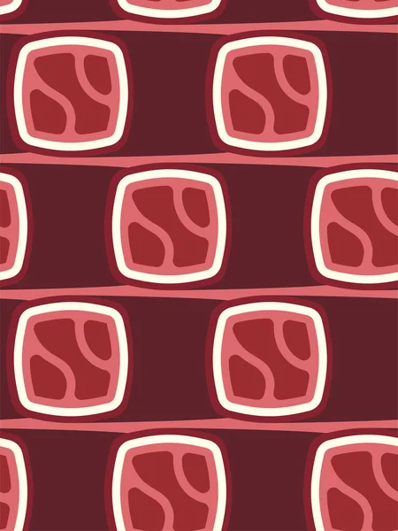 Salsiccia Essiccata Scatti Pattern Senza Soluzione Continuità Sujuk Carne Delicatezza — Vettoriale Stock
