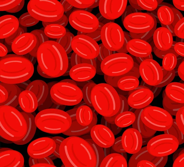 Erytrocytenpatroon Naadloos Rode Bloedcelachtergrond — Stockvector