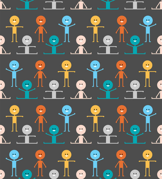 Весёлые люди выглядят безупречно. Счастливый человек. Украшение детского полотна