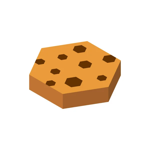 Cookies Изометрический Стиль Изолирован Векторная Иллюстрация — стоковый вектор