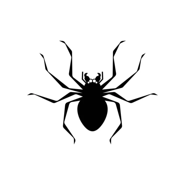 Αράχνη Απομονώθηκε Δηλητηριώδες Επικίνδυνο Έντομο Εικονογράφηση Διανύσματος — Διανυσματικό Αρχείο