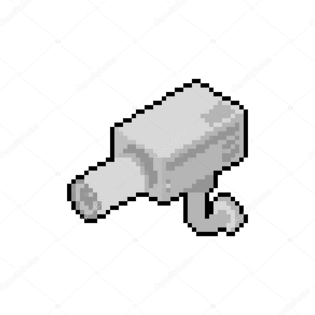 Security camera pixel art. 8 bit Videcam pixelated. Vector illustration