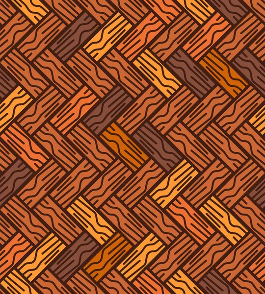Wood Boards Pattern Seamless Parquet Background Vector Texture — Stock Vector
