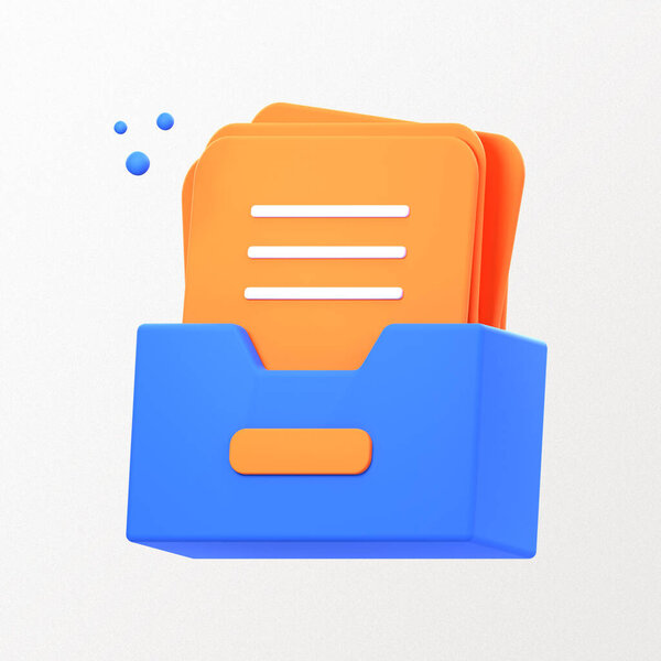 3D иллюстрации держателей файлов отображают стильные и практичные иконки держателей файлов. Perfect for organization and storage your documents, papers and folders.