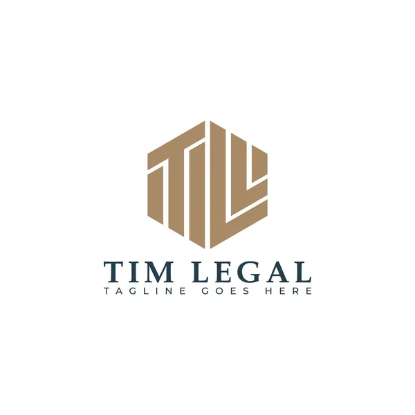 摘要原初字母Tl或Lt标识 白色背景中孤立的金色 也适用于律师事务所标志 也适用于品牌或公司 原名Lt或Tl — 图库矢量图片