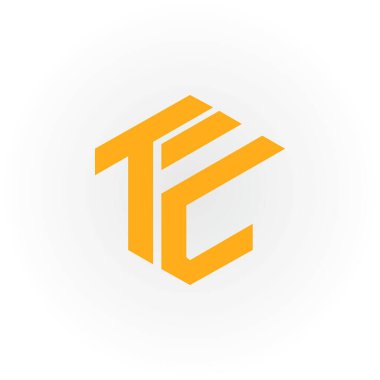 Elektrikçi işletme logosu için uygulanan beyaz arkaplanda izole edilmiş sarı renkli ilk harf TE veya ET logosu aynı zamanda markalar veya şirketler için uygun ilk adı ET veya TE.