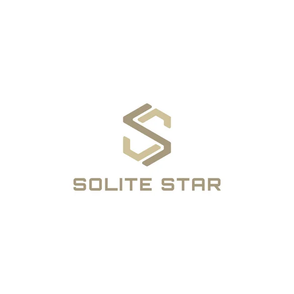 stock vector Abstract initial letter S or SS logo in gold color isolated in white background applied for real estate corporation logo also suitable for the brands or companies have initial name SS or S.