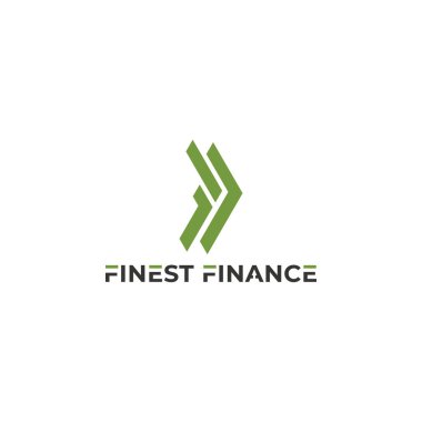 Beyaz arkaplanda izole edilmiş yeşil renkli F veya FF logosu soyut ilk harf. İlk harf ff modern ok negatif uzay logosu yeşil. Şirket danışmanı logosu için FF mektubu