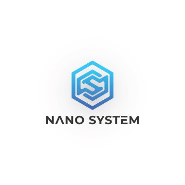 Beyaz arkaplanda izole edilmiş mavi renkli SN veya NS logosu ile soyut ilk harf. Altıgen NS İlk Logo Piksel Doku Vektörü illüstrasyonuna sahip tasarımlar. Teknoloji için mavi altıgen harfli SN logosu