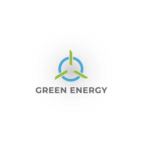 Moinho Vento Energia Eólica Ícone Turbina Eólica Ecologia Sustentabilidade Ambiental — Vetor de Stock
