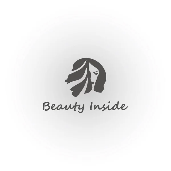 Logo Mujer Con Estilo Moderno Línea Arte Para Salón Belleza — Archivo Imágenes Vectoriales