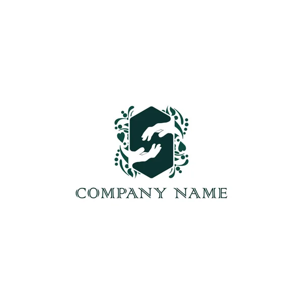 Abstrakcyjne Ręce Jako Początkowy Wektor Litery Logo List Logo Design — Wektor stockowy