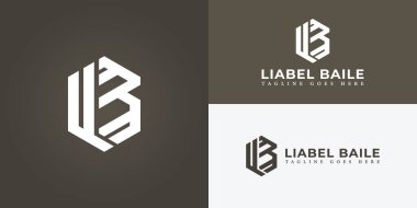 Creative Letter LB Monogram Logo Tasarım Simgesi Şablonu birden fazla arkaplan rengiyle sunuldu. Logo bir iş ve danışmanlık şirketi logosu tasarımı için uygundur.