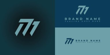 Soyut ilk harf TM veya MT logosu birden fazla arkaplan renginde izole edilmiş. İnternet ve teknoloji danışmanlık şirketi logosu için TM logosu kullanıldı.