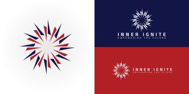 Benzersiz logo, keskin ve dinamik elementlerin alternatif renklerde dışa doğru uzandığı, Enerji ve Enerji İşletmeleri için Paralel II baş harflerini kurnazca oluşturan merkezi bir boşluk gösteriyor..