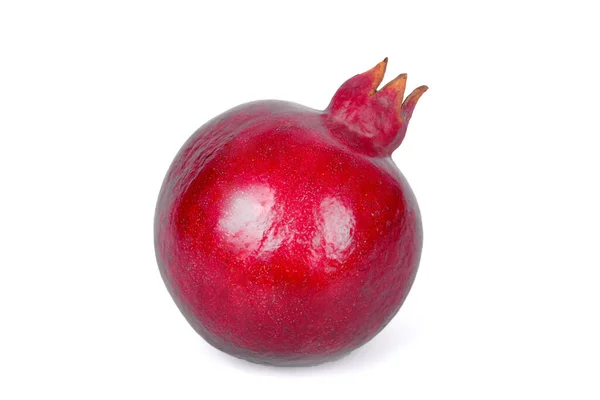 Granatäpple Frukt Isolerad Vit Bakgrund Med Urklippsbana — Stockfoto