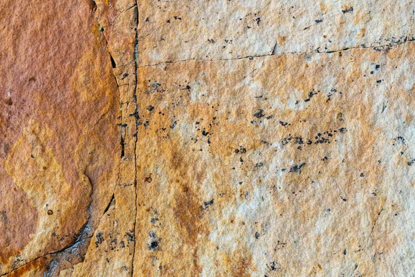 Close Sandstone Surface Background Cracked Stone Texture — Stockfoto
