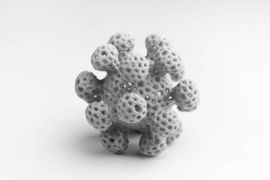 coronavirus model isolated on white background, coronovirus