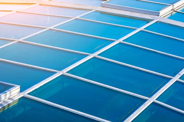 Figured Glass Roof Close View — Stock Photo, Image