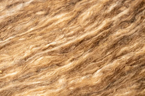 Thermal insulation material, mineral wool close-up. House insulation material