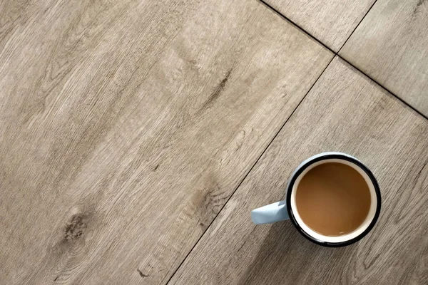 Minimalistische Ästhetische Morgenkaffeepause Business Lunch Konzept Heiße Kaffeetasse Auf Neutralem — Stockfoto