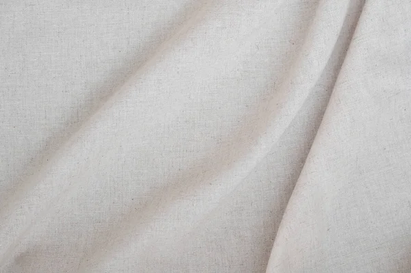 Aesthetic Neutral Beige Background Soft Blurry Linen Fabric Texture Abstract — Stock Photo, Image