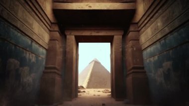 Giza Mısır 'da bir piramidin içinde