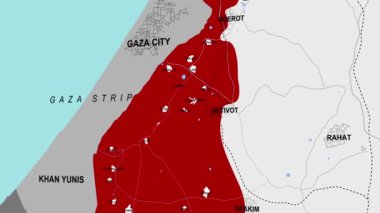 Kibbutz Nir Oz 7 Ekim Haritası