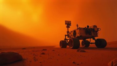 Mars Gezegeni 'nin Kalbinde Mars Gezegeni - yapay zeka üretildi