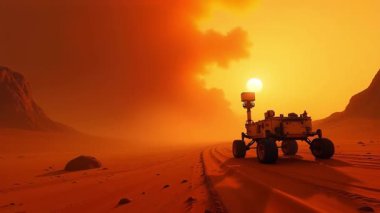 Orange Skies 'in Altındaki Kırmızı Gezegen' deki Robot Gezegen