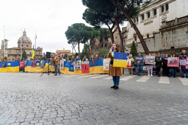 anniversary of the start of the war in Ukraine. Promotion in Rome February 24, 2024 . Italy