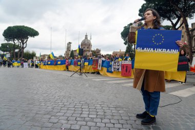 anniversary of the start of the war in Ukraine. Promotion in Rome February 24, 2024 . Italy