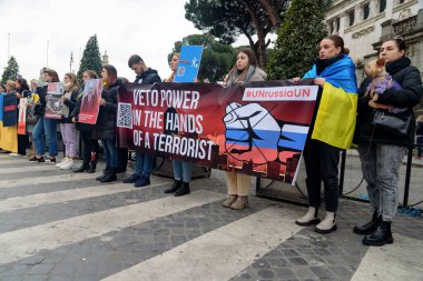 anniversary of the start of the war in Ukraine. Promotion in Rome February 24, 2024 . Italy