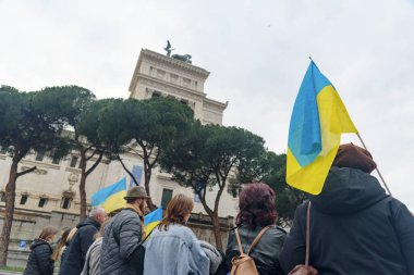 anniversary of the start of the war in Ukraine. Promotion in Rome February 24, 2024 . Italy