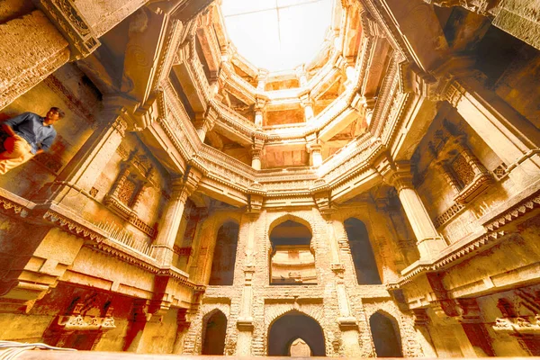 Antiguo Pozo India Ahmedabad Diciembre 2015 —  Fotos de Stock
