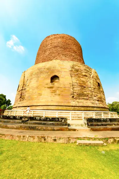 stock image Buddhist stupa in Sarnath, India.  12 December 2015