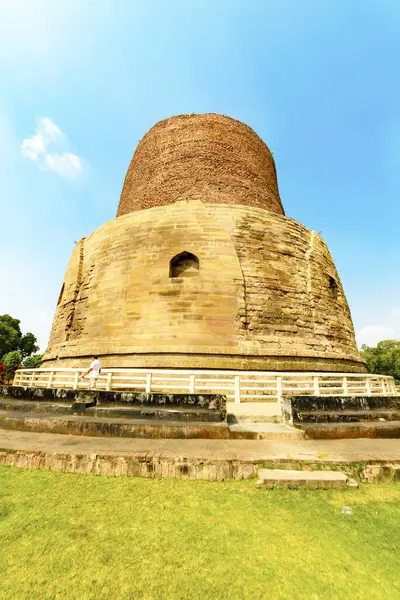 stock image Buddhist stupa in Sarnath, India.  12 December 2015