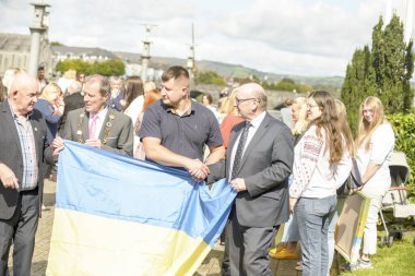 İrlanda 'daki Ukraynalılar Bağımsızlık Günü' nü kutladılar, İrlanda, Limerick, 24 Ağustos 2023