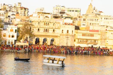 Udaipur, Hindistan 'da Lake View, Rajasthan, 13 Şubat 2016, Editör