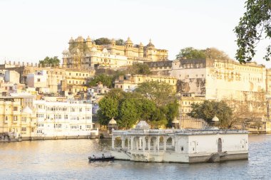 Udaipur, Hindistan 'da Lake View, Rajasthan, 13 Şubat 2016, Editör