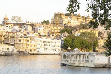 Udaipur, Hindistan 'da Lake View, Rajasthan, 13 Şubat 2016, Editör