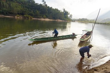 Laos nehri, Lao Prabang, 10 Ocak 2024