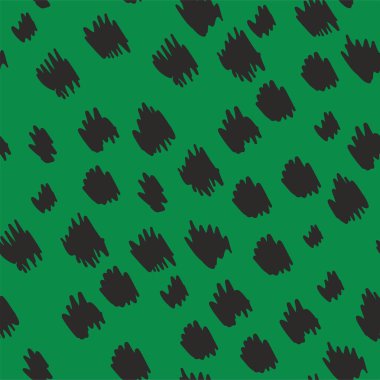 Modern, asgari derecede soyut fırça şekilleri desen. Çağdaş baskı kolajı. Tasarım için modaya uygun şablon.