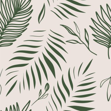 Modern egzotik botanik deseni. Çiçek soyut, çağdaş, kusursuz desen. El çizimi eşsiz baskı.