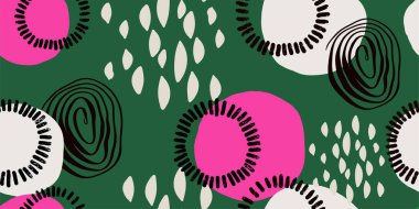 Tasarım için minimalist trend soyut şablon modern vektör şablonu.