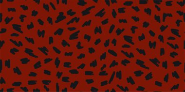 Modern, asgari derecede soyut fırça şekilleri desen. Çağdaş baskı kolajı. Tasarım için modaya uygun şablon