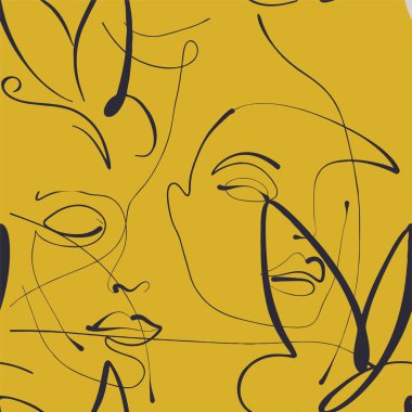 Kelebekli kadınların kusursuz çizimleri.