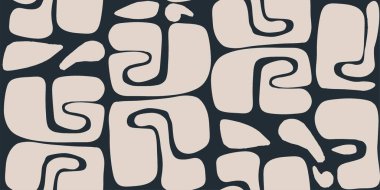 Minimalist trend sanatsal model. Tasarım için modern siyah ve beyaz vektör şablonu.