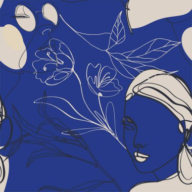 Kadınsı çizgi pürüzsüz pembe renk deseni sanat taşıyıcısı