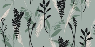 Kusursuz çiçek desenli güzel çiçek vektörü. Soyut model. Modern tasarım şablonu. El çizimi biçimi.